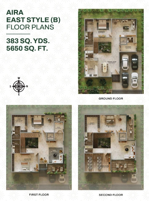 Aira villa east-facing floor plan